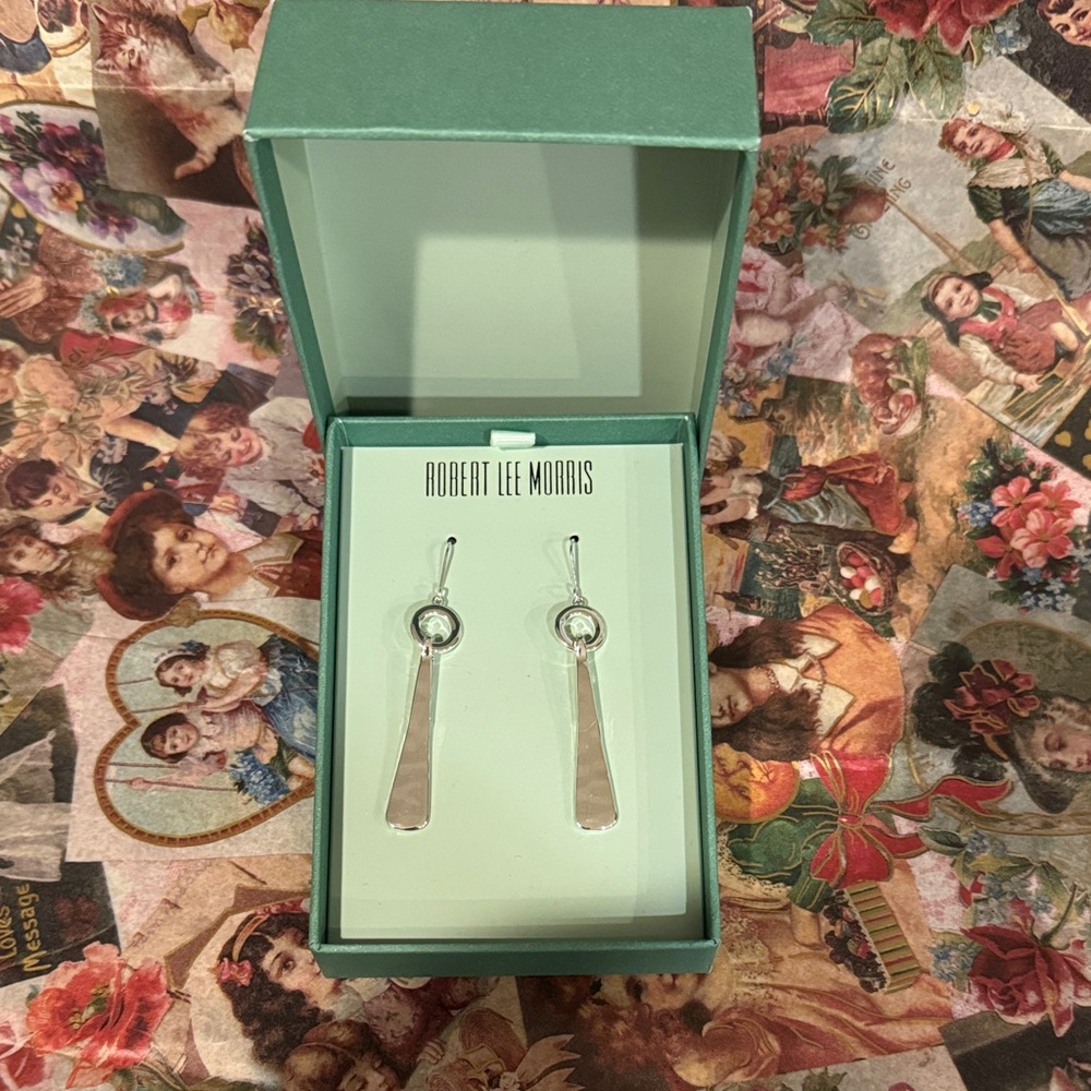 Robert Lee Morris Silver Dangle Earrings